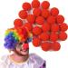 BSLVWG Red Circus Foam Clown Magic Nose for Halloween Costume Christmas Festival Wedding Party Dress Size of 5 cm/1.75 Inch (100 PCS)
