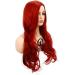 Red Wigs for Women Long Curly Wavy Ladies Fancy Dress Wig Synthetic Hair Wigs Heat Resistant Full Wig Cosplay Halloween (Red) L205-Red - Buy Online on GoSupps.com