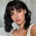 WOKESTAR Bob Wigs With Neat Fringe Curly Wavy Synthetic Wigs for Women Black Color