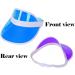 Unisex Solar Visor in Neon Colors - 6 Pieces | Retro Summer Hats for Beach Golf Tennis & Poker Parties - Buy Online on GoSupps.com