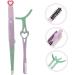 minkissy 1 Set False Eyelash Auxiliary Eyelash Curler Lash Clip with Comb Eyelash for Women Professional Eyelash Comb Eyelash Applicator Precision Eyelash Tool Stainless Steel - Buy Online on GoSupps.com