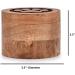 EDHAS Acacia Wood Decorative Urns Funeral Cremation Urn for Ashes for Dogs Pet Urns for Cats (8.89cm x 8.89cm x 6.35cm) - Buy Online on GoSupps.com