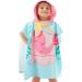NovForth Kids Mermaid Hooded Beach Towel | Toddler Pool Wrap for Girls & Boys (1-6 years) - Pink - 24x24 - Buy Online on GoSupps.com