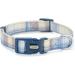 Yudote Soft Checkered Dog Collar for Medium Dogs - Blue Plaid Sensitive Skin Friendly 1 Pack - Buy Online on GoSupps.com