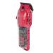 Electric Hair Trimmer Ergonomic Transparent Electric Hair Trimmer Professional LED Display Multi-Purpose with Colorful Guided Combs for Home (Red)