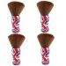 4 Pcs Hair Cleaning Brush Dust Blower Men Shaving Brush Man Fiber Wool Manual Hairbrush