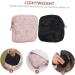 DOITOOL 4 Pcs Sanitary Napkin Storage Bag | Travel Makeup Organizer | Tampon Purses Period Kit | Cotton Linen Small Bag Black Pink | 11x11x3cm - Buy Online on GoSupps.com