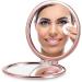Imiao Rose Gold Compact Makeup Mirror with 2x 1x Magnification - Portable Hand Mirror for Women, Mothers, and Girls - Life Tree Design - Great Gift Idea - Buy Online on GoSupps.com