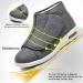 FZYUAN Winter Diabetic Slippers for Swollen Feet | Extra Wide Orthopedic Walking Shoes | Adjustable Non-Slip Elderly Arthritis Shoes - Grey (Women 12/Men 9) - Buy Online on GoSupps.com