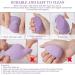 AUAUY 6 Pcs Makeup Sponges Blender Set 4 Pcs Professional Beauty Sponge Foundation Blending Blender with 1 Sponge Holder 1Powder Puff Multi-colored Makeup Sponges for Cream Liquid and Powder 4pcs-Purple - Buy Online on GoSupps.com
