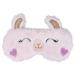 ULIFEMALL Cute Alpaca Sleeping Mask Soft Fluffy Plush Blindfold Funny Novelty Animal Sleep Mask Eye Cover Eyeshade for Kids Girls Boys Women Men Night Nap Travel Meditation