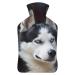 Sled Dog Hot Water Bottle With Cover Plush Bed Bottle Hand Warmer For Adults And Children 26.5X15.3cm