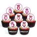 PRECUT Pink Owls Edible Cupcake Toppers - Cute Owl Theme Premium Thickness SWEETENED VANILLA - wafer card disc cake decorations (Pack of 24)
