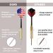Ohuhu Steel Tip Darts Set with National Flag Flights (4 Styles) - 12 Pcs Professional Metal Darts for Dartboard - Buy Online on GoSupps.com