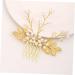 FRCOLOR Hair Accessories Comb Golden Hair Accessories Pearl Headband Gold Trim Hair Accessories For Wedding Braided Headband Women Headdress Wedding Bridal Hair Comb Comb For Bride - Buy Online on GoSupps.com