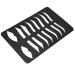 Eyebrow Lip Shape Stencils Kit Iron Design 7 Brow Shapes & 1 Lip Template Reusable Suitable for Men and Women for Eyebrow and Lip Design