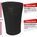 7mm Knee Sleeves (1 Pair) for Weight Lifting & Powerlifting - Compression Support for Men and Women - Black/Charcoal Medium - Buy Online on GoSupps.com