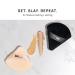 AOA Studio Velvet Puffs Makeup Sponge Set - 6 Velour Blenders for Loose Powder & Foundation - Beauty Tools (Black/Peach) - International Shipping Available - Buy Online on GoSupps.com
