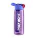 Prep-Right Survival - 4-Stage Water Filter Bottle, BPA-Free Water Bottle for Survival Gear, Camping, and Travel, Purple