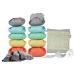 Close Parent - Premium Bamboo Nappy Set in Pastels - Comprehensive Bundle with Boosters Biodegradable Liners and Tote Bag - Newborn to Toddler Fit