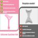 Eyeliner Stencils Aid 3 in 1 Silicone Eyeliner Tool Eyeliner Applicator Tool for Eyelash Lipstick Eyeliner (Pink) - Buy Online on GoSupps.com