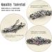 Elegant Rhinestone Flower Hair Clips - Set of 4 | Vintage French Barrettes for Women - Buy Online on GoSupps.com