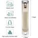 Jeopoom Gold Stainless Steel Nail Clipper - High-Quality Curved Nail Cutter for Safe Grooming of Fingernails & Toenails - Buy Online on GoSupps.com