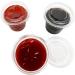PartyMars 1 oz Disposable Dipping Sauce Cups with Lids - 100 Count Pack - Mini Plastic Portion Containers for Condiments, Jello Shots, and Souffles - Buy Online on GoSupps.com