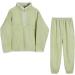 Women's Two-Part Hooded Jogging Suit Set - Stylish & Comfortable Sportswear for Leisure & Training - XL Green - Buy Online on GoSupps.com