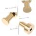 Alipis 4 Pcs Bathroom Towel Hook Black Hooks for Hanging Multifunctional Brass Wall Hooks Clothing Indoor 3X1.8X1.8CMx2pcs Goldenx2pcs - Buy Online on GoSupps.com