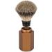 M hle Hexagon Shaving Brush - Silvertip Badger Aluminum Bronze Handle | Premium Quality Shaving Products for Men - Buy Online on GoSupps.com