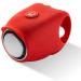 Electric Bike Horn,120dB Bicycle Bell, Super Loud Bike Bells, Waterproof 6 Sound Modes for Adults & Kids Bikes, Warning Horns,Bike Accessories Red B