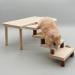 Wooden Hamster Toys Platform with Climbing Ladder - Small Animal Cage Accessories Set - Buy Online on GoSupps.com