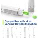 AUVON Multicolored 30G Diabetic Lancets - 300 Count for Less Pain | Universal Sterile Needles | Fits Most Lancing Devices | Disposable Blood Sugar Lancets - Buy Online on GoSupps.com