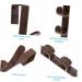 PRETYZOOM Kitchen Hook 3pcs Clothes Simple Durable Bedroom Hanger Bathroom The Hook Towel Hangers Towels for Over-Door 28.5X3.8X2CM Brown - Buy Online on GoSupps.com