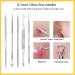 JOLIFILE Pimple Popper Tool 9PCs Spot Popper Comedone Blackhead Remover Kits with Curved Tweezers and Pimple Popper Spot Remover for Facial Skin 9 Count (Pack of 1) - Buy Online on GoSupps.com