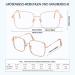 Buy Kaeoisfu Oversized Metal Frame Reading Glasses for Men & Women | Extra Large Anti-Blue Light Computer Glasses for Large Heads & Faces | Fashionable & Comfortable - Buy Online on GoSupps.com