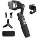 hohem iSteady Pro 4 3-Axis Gimbal Stabilizer for Gopro 11/10/9 8/7/6/5, for Osmo Action and Other Action Cameras - Support Bluetooth & Cable Control,IPX4 Splash Proof with Tripod