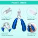 URAQT Toenail Clippers - Precision Nail Cutter for Thick Nails - Stainless Steel Heavy Duty Clippers for Ingrown Thick Toenails - Blue - Buy Online on GoSupps.com