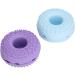 Buy Silicone Cute Shaped Makeup Brushes & Cleansing Bowl | Soft Cosmetic Brushes for Home & Salon Blue & Purple - Buy Online on GoSupps.com