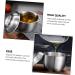 Milisten 3 Pcs Lard Can Stainless Steel Containers Pasta Containers Kitchen Supply Grease Storage Can Sauce Pot Grease Container Fruit Strainer Steam 304 Stainless Steel Chocolate - Buy Online on GoSupps.com