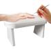 CHAOEEMY Manicure Armrest PU Leather Manicure Hand Pillow Nail Hand Cushion with Soft Sponge for Nail Desk, Manicure Table, Salon (White) White