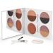 Sheer Cover Sophisticate Look Face Palette For Eyes Lips and Cheeks with Brush