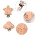 10-Pack Wooden Pacifier Clips - Safe & Non-Toxic Nucky Clips for Newborns | Adorable Pacifier Chain Holders - Buy Online on GoSupps.com