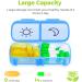 AUVON Weekly Pill Organizer AM PM - Moisture-Proof 7 Day Portable Pill Box for Vitamins & Medication - Buy Online on GoSupps.com