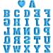 Large 3D Alphabet Epoxy Resin Silicone Mold - Capital Letter Symbol DIY Casting Mold - Blue - for Art, Craft, Home Decor & Jewelry Making - Buy Online on GoSupps.com