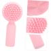 Angoily Silicone Face Brush Face Exfoliator Face Scruber Exfoliate for Face Scrubber Facial Exfoliator Silicone Face Scrubber for Women 3d Manual Cleansing Brush Pink Silica Gel - Buy Online on GoSupps.com