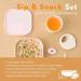 Miniware Sip & Snack Set - 1-2-3 Sip Drinking Cup, Snack Bowl, Suction Foot - Vanilla Cotton Candy | Promotes Self Feeding, Dishwasher Safe - Buy Online on GoSupps.com