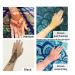 84 Tattoo Patterns Stencils Kit - 6 Pcs Temporary Tattoo Set in Brown, Black, Maroon - Buy Online on GoSupps.com