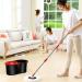 360 Degree Spin Mop Floor Cleaning System Stainless Steel Dry Basket for Home Office and Kitchen to pursue happiness - Buy Online on GoSupps.com